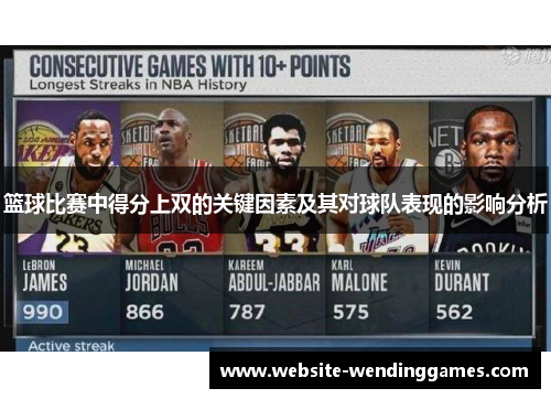 篮球比赛中得分上双的关键因素及其对球队表现的影响分析 篮球比赛中得分上双的关键因素及其对球队表现的影响分析
